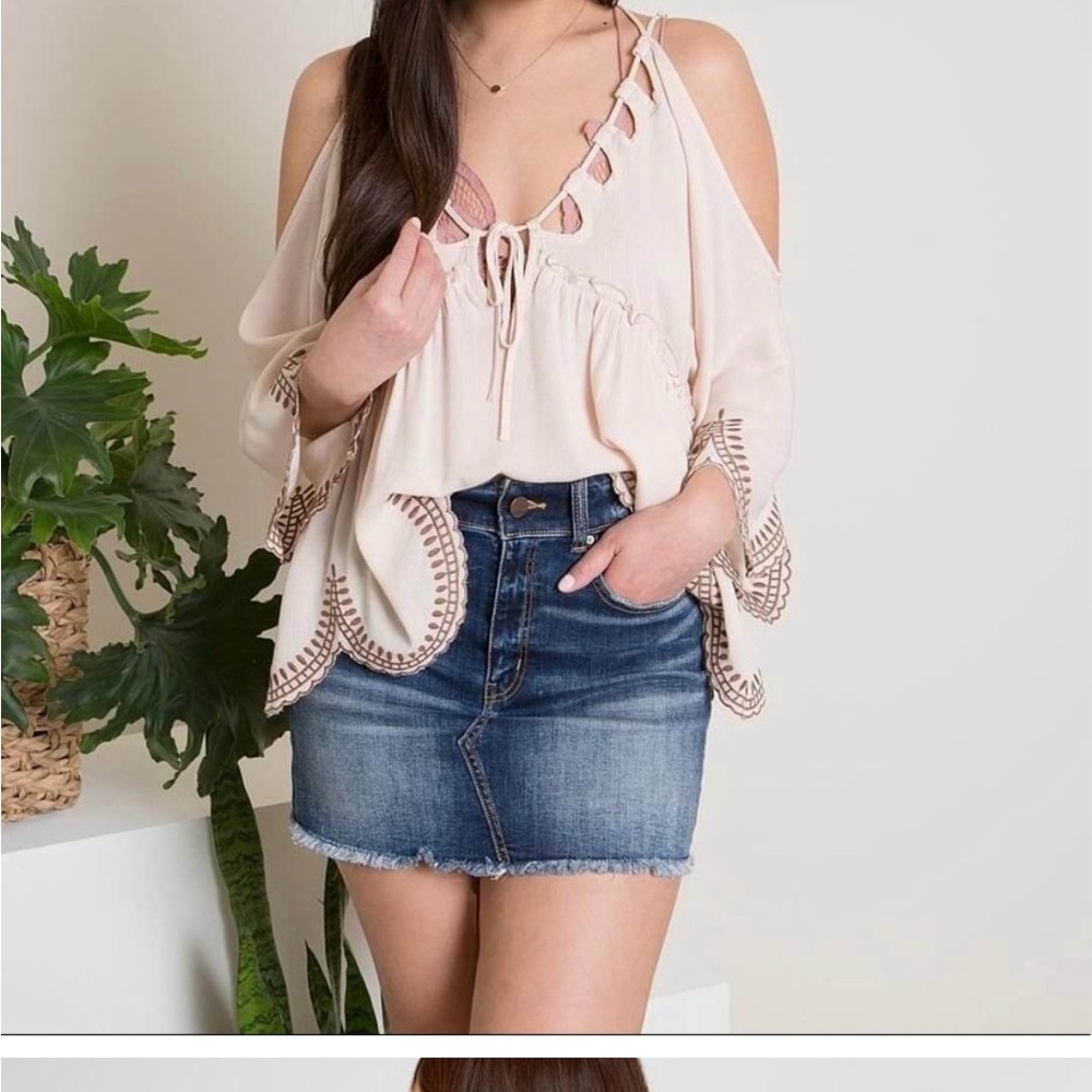 Boho Cream Top